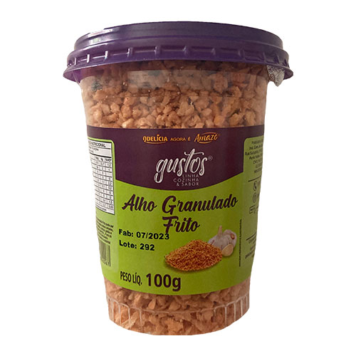 Alho Frito Granulado 12x100g Amazô
