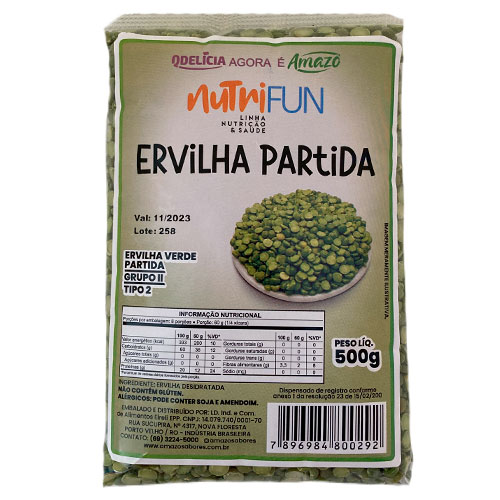 Ervilha Partida 10x500g