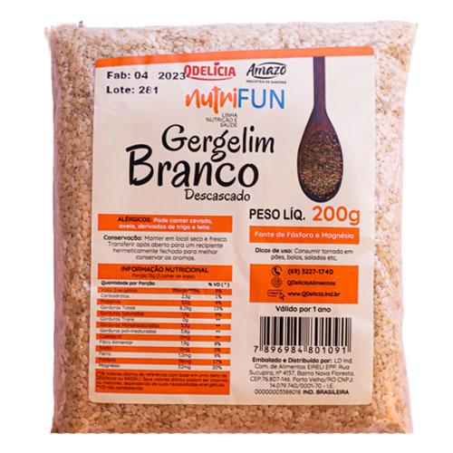 Gergelim Branco 12x200g