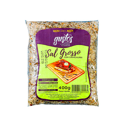 Sal Grosso com Chimichurri 10x400kg