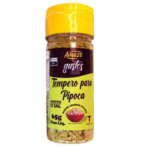 Tempero de Pipoca Lemmon Pepper 10x65g